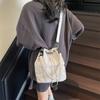 Large-capacity Casual Bucket Bag Women's 2025 New Casual Messenger Bag Foreign Personality Lightweight Shoulder Armpit Bag