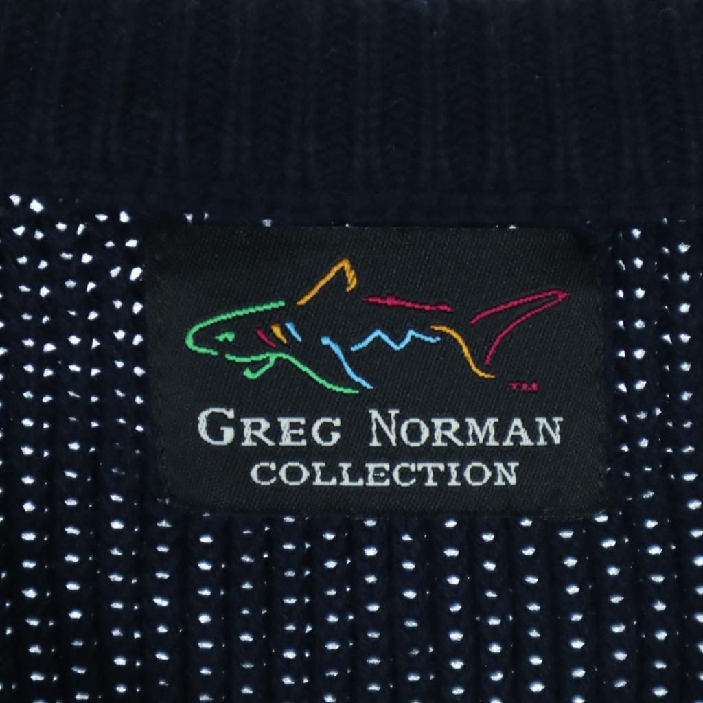 Товары для красоты GREG NORMAN Вязаный свитер с длинным рукавом XL Темно-синий Мужской Б/у