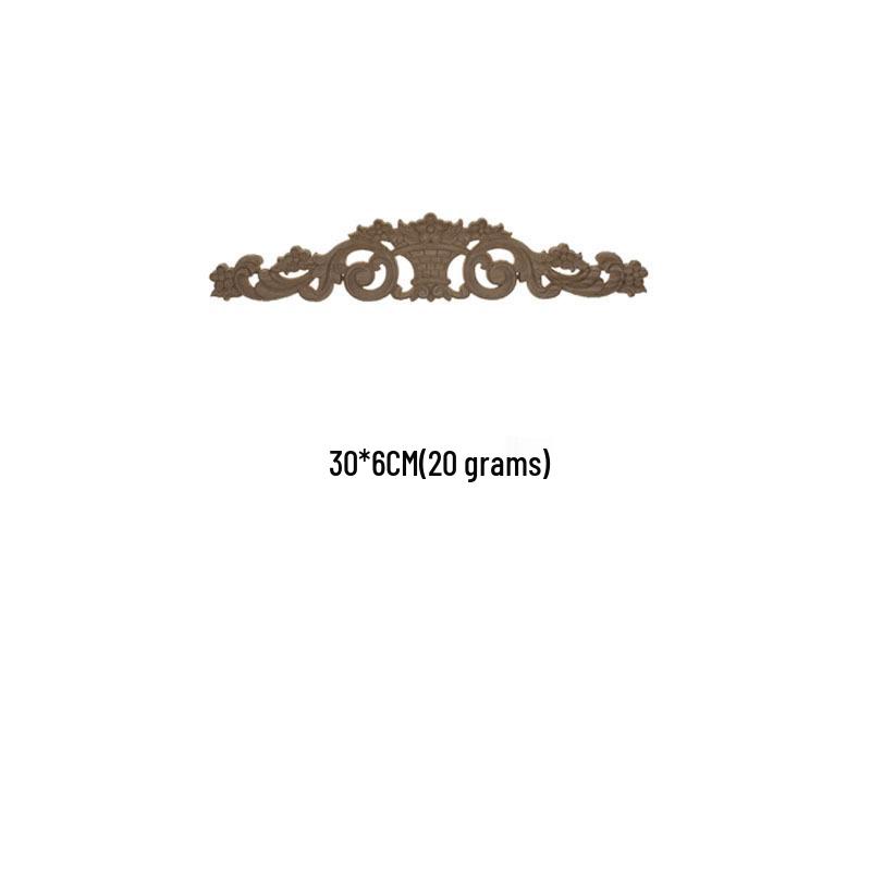 European Solid Wood Carved Floral Applique for Furniture and Doors