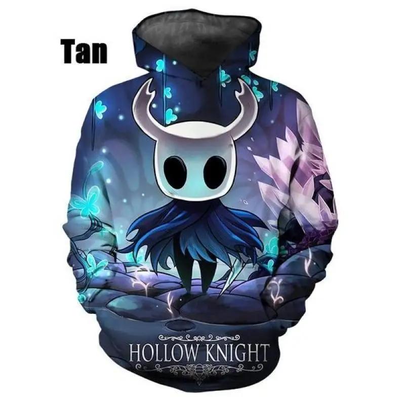 Толстовка Hollow Knight для мужчин и женщин, модная повседневная 3D-свитшот, толстовка, уличная одежда, с длинным рукавом, большие размеры, мужские толстовки