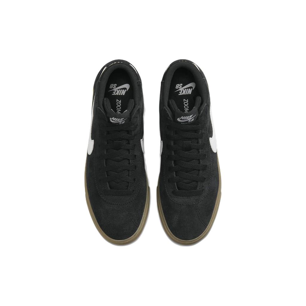 Nike Bruin High SB Черно-белые кроссовки для женщин с подошвой цвета жевательной резинки DR0126-002