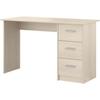 ESSENTIEL Straight Desk with 3 Drawers - Particle Board - Light Acacia Decor - L 121 X D 55 X H 74 Cm - PARISOT