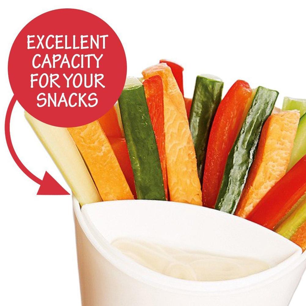 Подставка 2 в 1 для картофеля фри, держатель для полки, пластиковый стаканчик, ассорти из соуса, чипсов, закусок, стаканчик для соуса, посуда, две чашки-горлышка, кухня