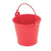 Red Metal Bucket Ø 6.5 Cm X H 6.2 Cm