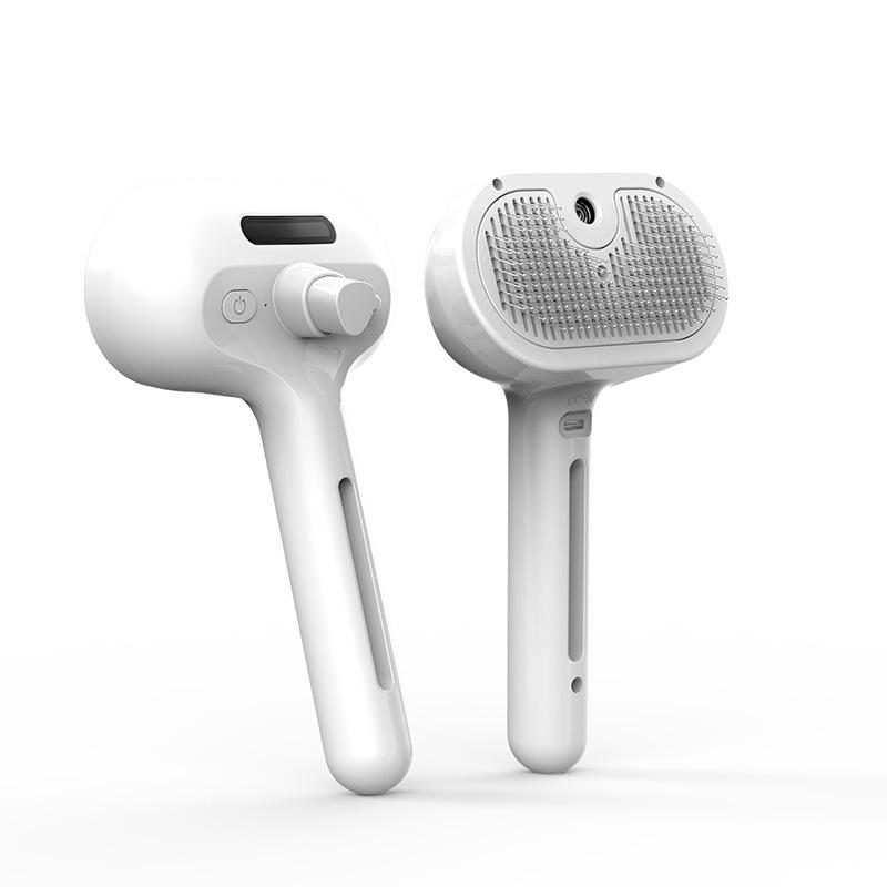 Pet Grooming Comb with Water Steam Styling for Dogs and Cats, Green Floating Comb Remover, Lint Spray Accessory, Size Adjustable