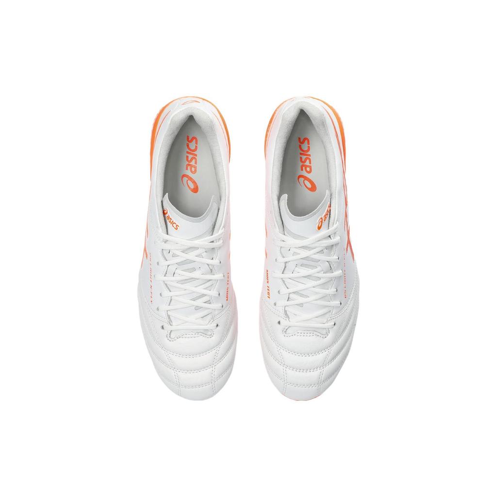 Asics Ds Light X-Fly 5 Искусственный газон Hg (Резиновые короткие шипы) Амортизирующие Дышащие Футбольные Бутсы Мужские Футбольные Бутсы Белые Оранжевые 1101A047-102