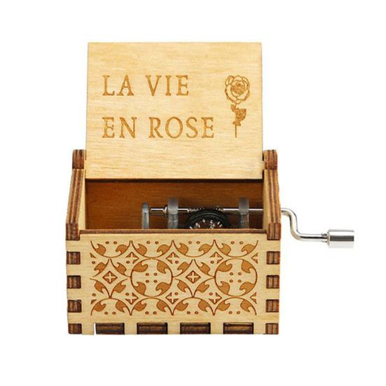 Vintage Birch Plywood Crisp Music Box Children Musical Collection Birthday Gift