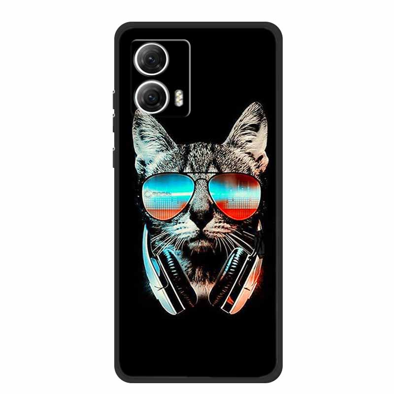 Для Moto G53 5G Чехол Животные Мягкий Силикон ТПУ Чехлы для Телефона Задняя Крышка Для Motorola MotoG53 Волк Ударопрочный Защитник Крутой Capa