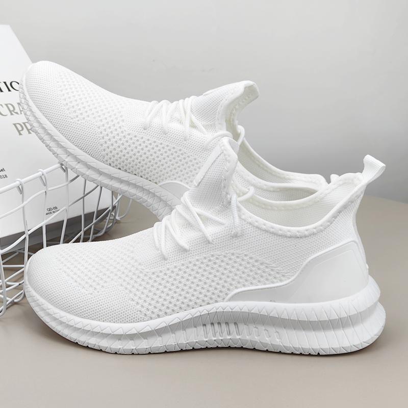 Спортивная обувь 39-46, мужская дышащая спортивная повседневная обувь с сеткой, мужские спортивные туфли для бега большого размера для фитнеса