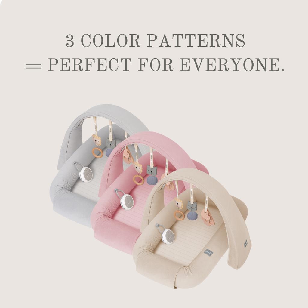 Modular Baby Nest With Sounds & Toys 4 In 1 Grey