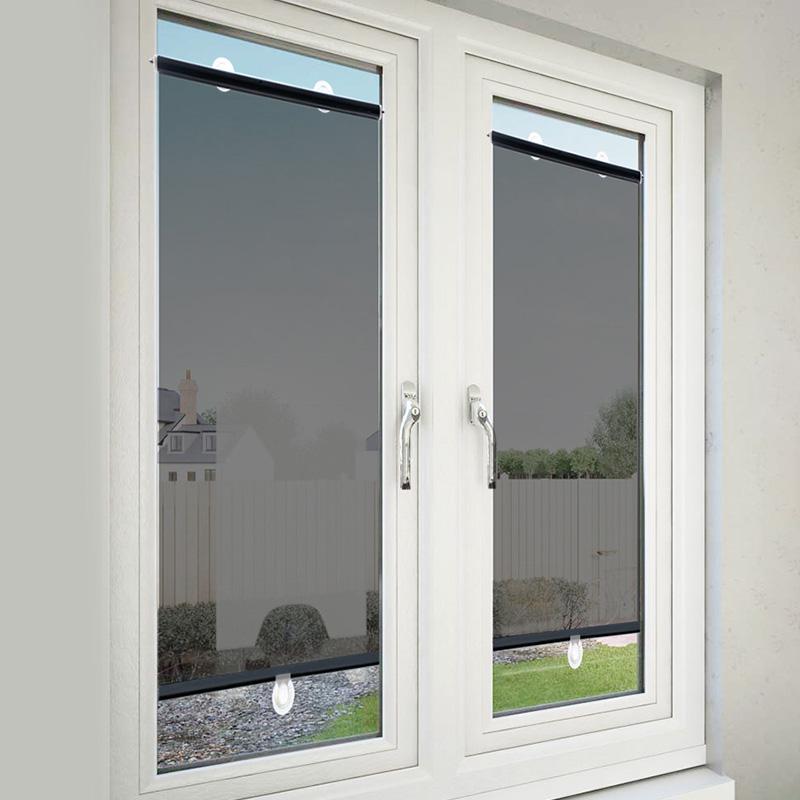 1шт присоска офисная оконная пленка затемняющая солнцезащитная штора универсальные рулонные шторы многофункциональные шторы для окон ПЭТ спальня автомобиль