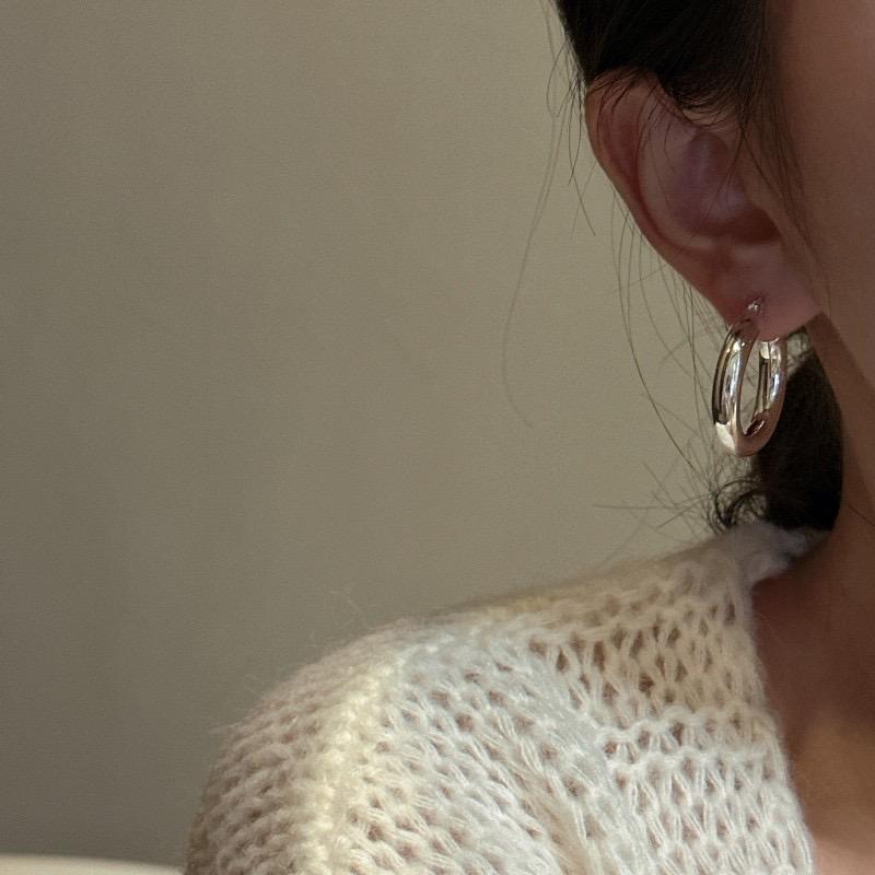 Xiaomi 925 Sterling Silver Earrings For Women Trendy Simple ROund Earring Jewelry Prevent Allergy Party Christmas Accessories
