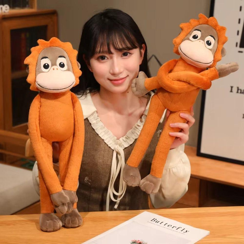 Stuffed Doll Large Plush Monkey Doll Realistice Orangutan Plush Doll Kid Gift