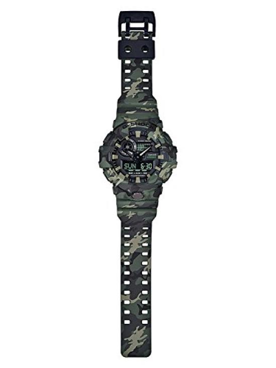 Мужские часы Casio G-Shock GA-700CM-3A Камуфляж (Зарубежная модель) [Использовал]