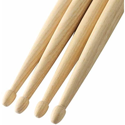 Musfunny Non-Slip Drumsticks, Set of 2, 5A: Lightweight and Durable Wooden Drumsticks - Percussion Sticks for Beginners, Kids, and Adults