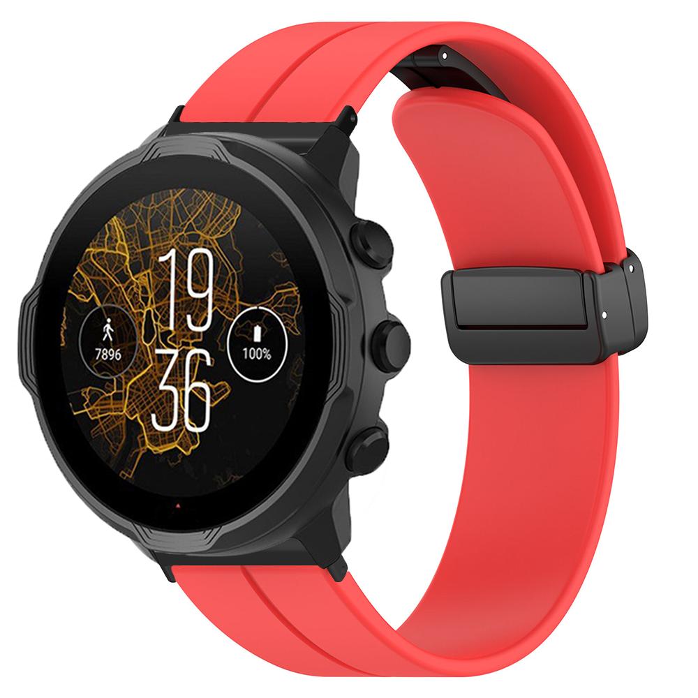 Силиконовый ремешок для часов 24 мм для Suunto 9 baro/7/D5, ремешок для Spartan Sport на запястье HR/Baro, спортивный ремешок с магнитной пряжкой