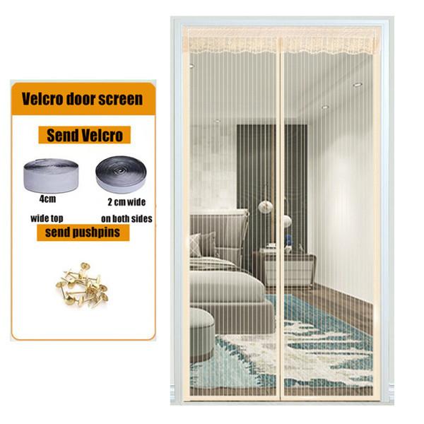 2024 Summer Big Size Door Mesh Curtain Anti-mosquito Nets for Doors Kitchen Curtains Mesh Magnets Separators Screens