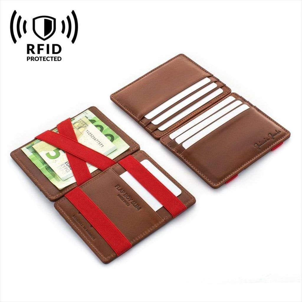 Права на продажу кошелька FLAP BOY SLIM Compact в Японии Коричневый [Jaimie Jacobs] [Обычный импорт] (Эксклюзивный (Тёмный и красный)