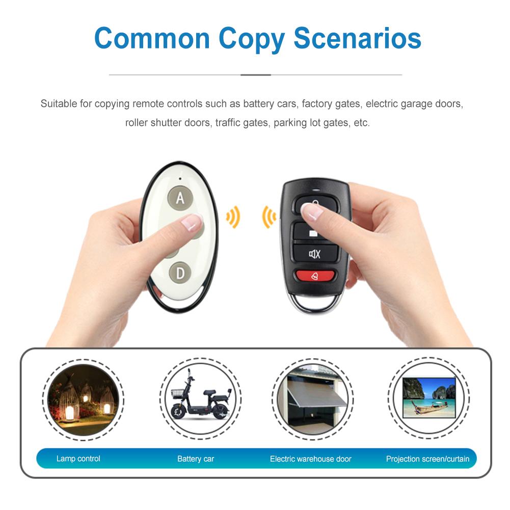 1-3 шт. 315 МГц/433 МГц Дубликатор пульта дистанционного управления Универсальный пульт для гаражных ворот Команда Клон Самокопирование Автоматизация Для ворот
