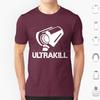 Футболка Ultrakill Большой Размер 100% Хлопок Ultrakill Видеоигра Гейминг Кровь — это Топливо Fps Человечество Мёртво Arsi Patala Gog Hakita Новая