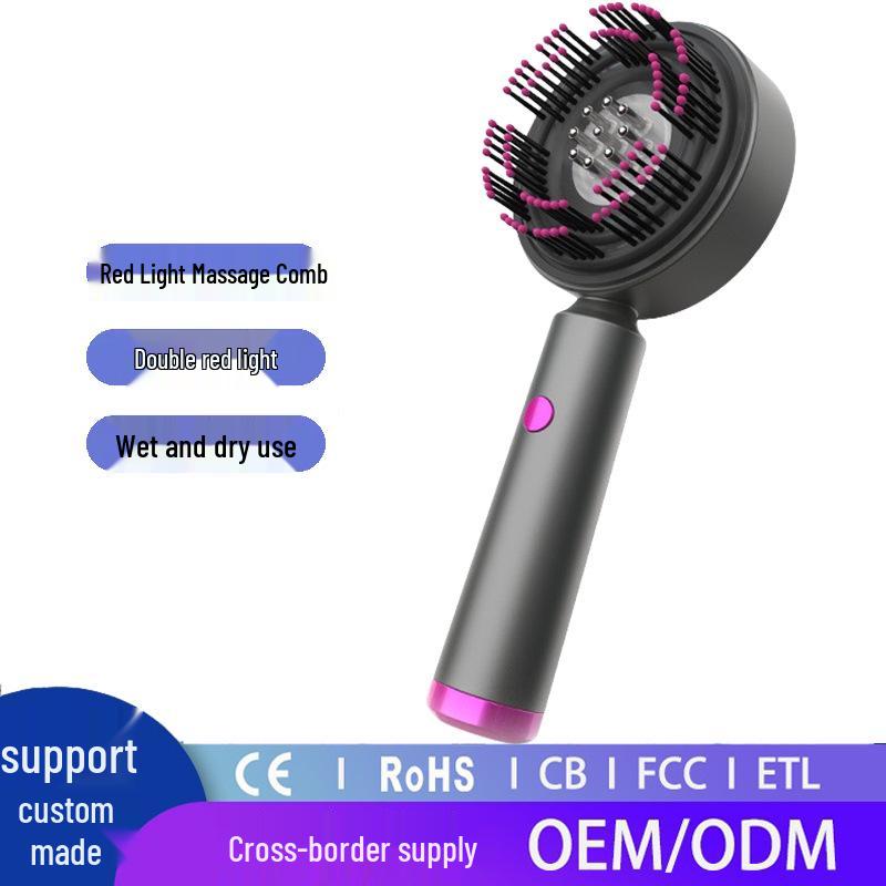 Electric Red Light Scalp Massager & Liquid Applicator for Hair Growth and Care