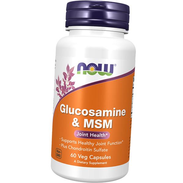 Glucosamine & MSM, Joint Health, Glucosamine & MSM, Now Foods 60vegcaps (03128015)
