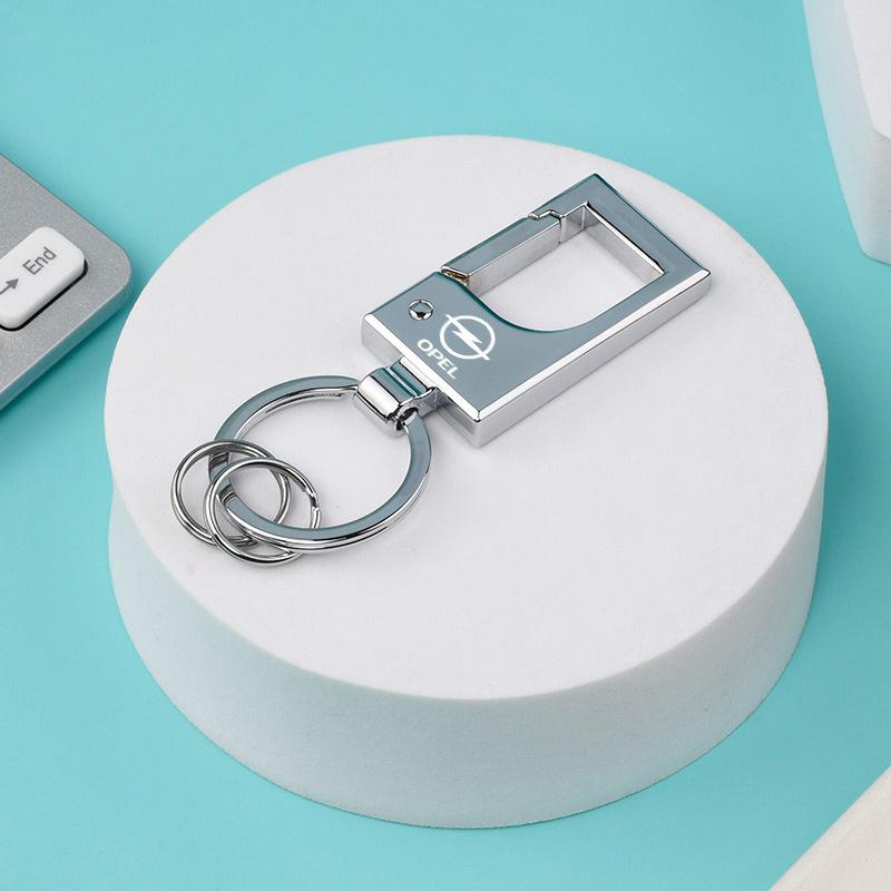 Metal Alloy Car Emblem Keychain Keyring Pendant For Opel OPC Astra Insignia Vectra Corsa Zafira Mokka Antara Auto Accessories