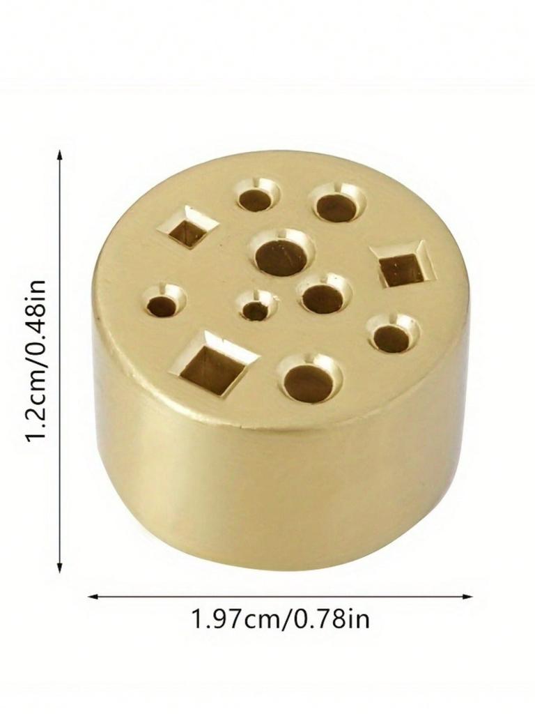 1/4 шт. 11 отверстий подставка для благовоний мини круглая сандаловая благовонная горелка металлическая основа молитва медитация креативный декор для дома офиса курильница