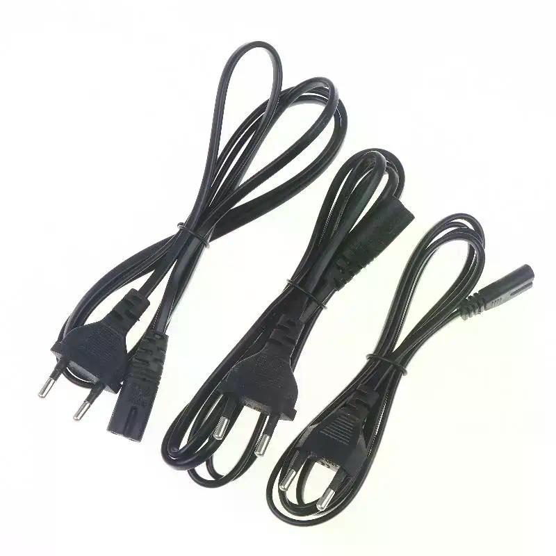 1/3/5Pcs 2 Prong Extension Cord EU Power Cable Euro Power Cord For TV Monitor Power SupplyCharger