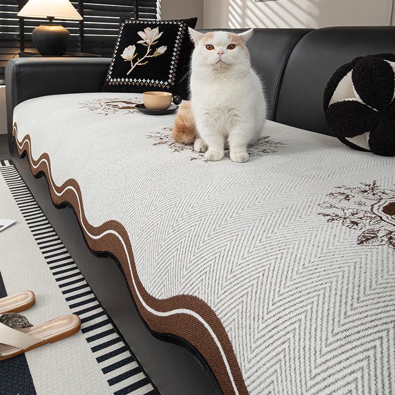 Chenier Sofa Cover, Universal In All Seasons, Non-Slip Sofa Seat Cushion, Simple And Modern 3-Meter-Long Straight Sofa Cushion