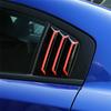 Черный+Красный Задний Боковой Жалюзи Крышка Накладка Для Dodge Charger 2011-2021
