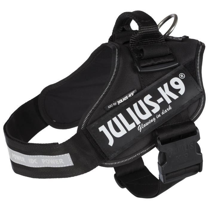 Harnais - JULIUS-K9 - Power IDC - Taille 1 - Noir - 63-85 Cm - 50 Mm