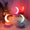 1PC Creative Romantic Crescent Moon Night Light LED Bedside Decorative Table Lamp Living Room Luminous Toy Decorations Birthday Gift