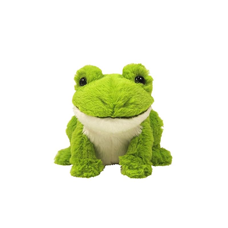 Sun Lemon Fluffy Frog Small Stuffed Animal Toy, 12.9 x 7.2 x 15cm