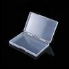 10Pcs Rectangular Transparent Plastic Box Jewelry Card Stationery Storage Box Small Item Storage Box