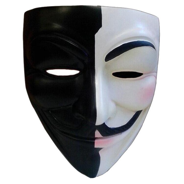 Маска V Vendetta Смола Белая Медь V Странное Лицо Маска для Лица Бал-Маскарад Хэллоуин Гримаса Лица