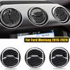 Углеродное волокно, внутренняя крышка вентиляционного отверстия, накладка, наклейка, декор для Ford Mustang 2015 2016 2017 2018 автомобиля
