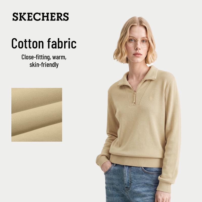 Skechers Женская толстовка с молнией до середины и воротником-стойкой
