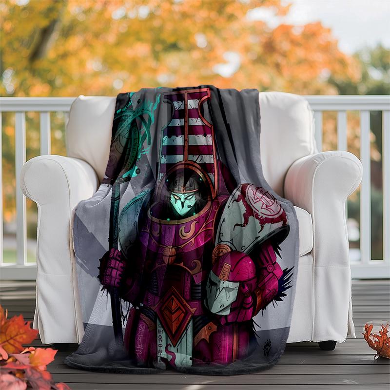 warhammer Flannel Blanket Soft Warm All-Season Throw, Design for Camping, Car Travel, Hiking Sofa, Bed, Office Perfect Gift for Parties