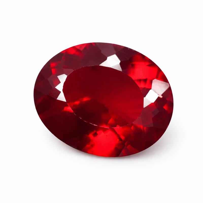 Precious NATURAL 15 Ct Oval Cut Garnet Ruby Loose Gemstone For Gifting