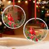 1 шт./2 шт. Подарки соболезнования в связи с потерей близкого человека Я всегда с тобой Утрата Кардинал Рождественский подвесной декор Семье Друзьям Прозрачное стекло