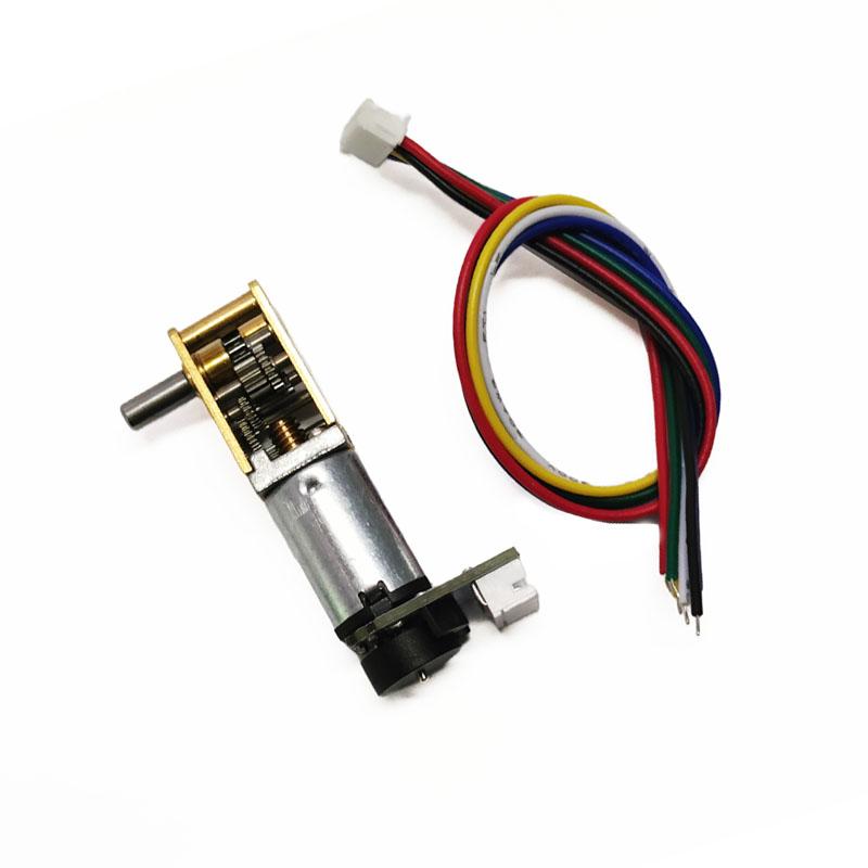 Worm gear N20-1218 gear motor Hall encoder 12v 26rpm micro DC gear motor