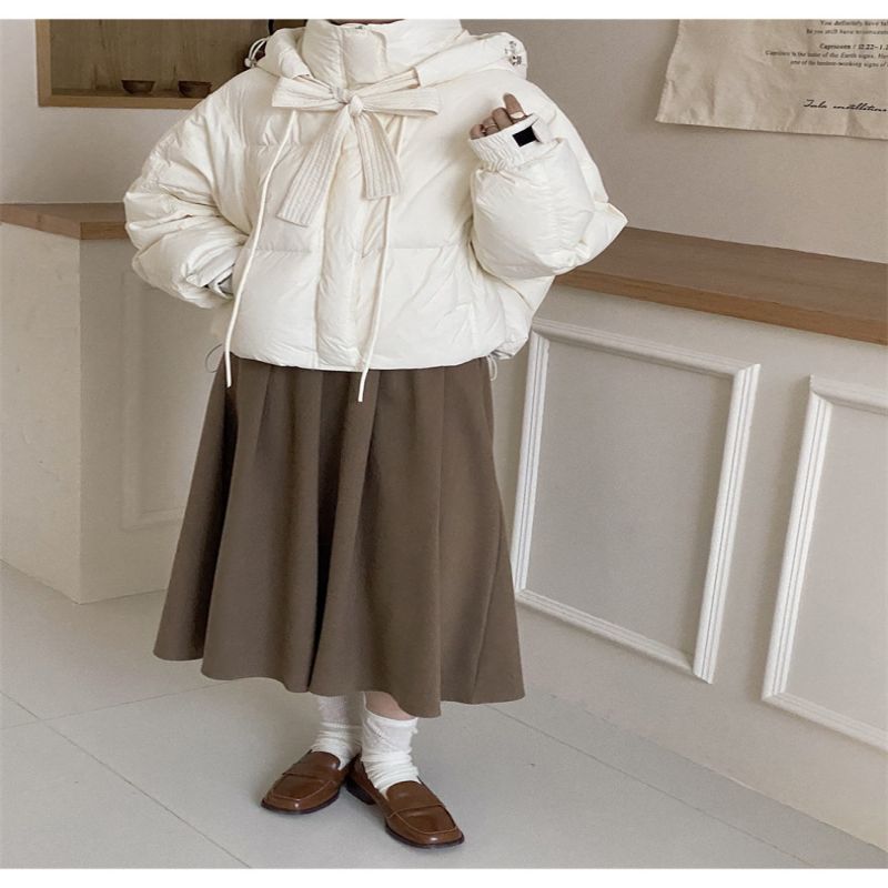 Women's Short Down Jacket Winter Loose White Duck Down Jacket