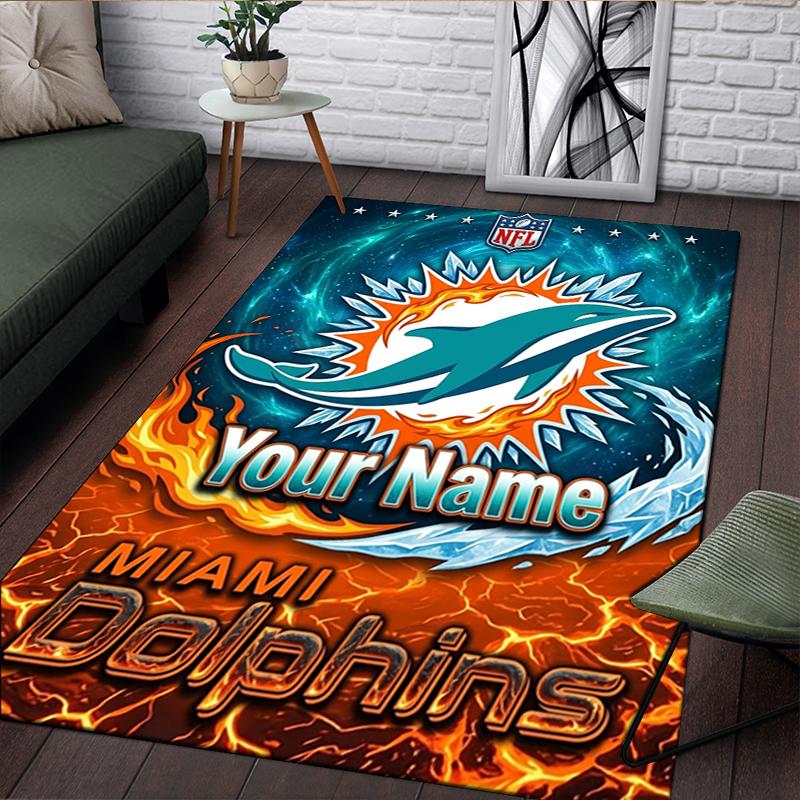 Custom personalization Flame Star Print Area Rug - Soft, Washable Non-Slip Indoor Mat,Living Room,Home&Office Decorative Rug