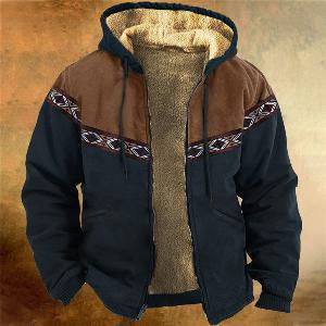 Fleece Thickened Winter Cotton-Padded Jacket Winter Men'S Double-Layer Inner Thick Fleece Cotton-Padded Jacket Thickened