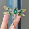 Vintage Rhinestone Dragonfly Brooches For Women Luxury Animal Insects Brooch Pins Clothes Suit Party Accessories Jewelry Gifts
