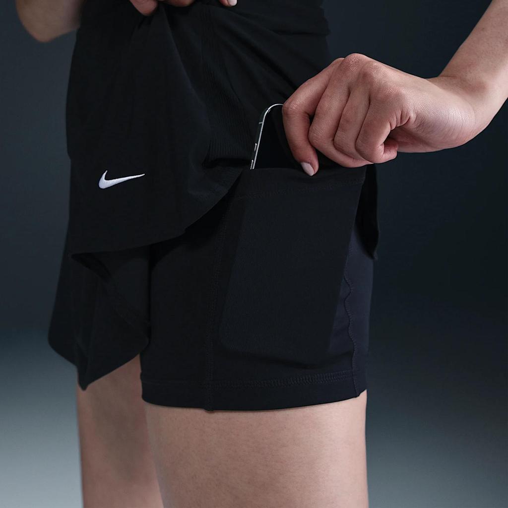 Новая женская теннисная юбка Nike Victory Dri FIT с оборками FD5577-010