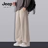 JEEP SPIRIT Men's Loose Fit Wide Leg Casual Pants