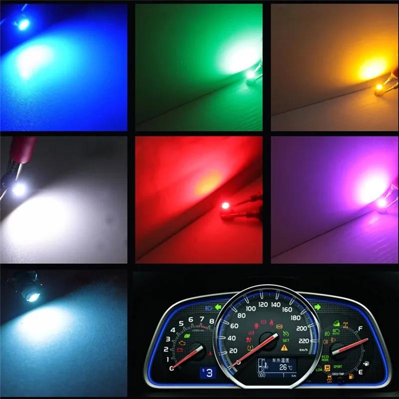 10 шт. T3 SMD светодиодные автомобильные лампы Neo Wedge Climate Instrument Gauge Dashboard Light Lamps Auto Interior Indicator Lamp