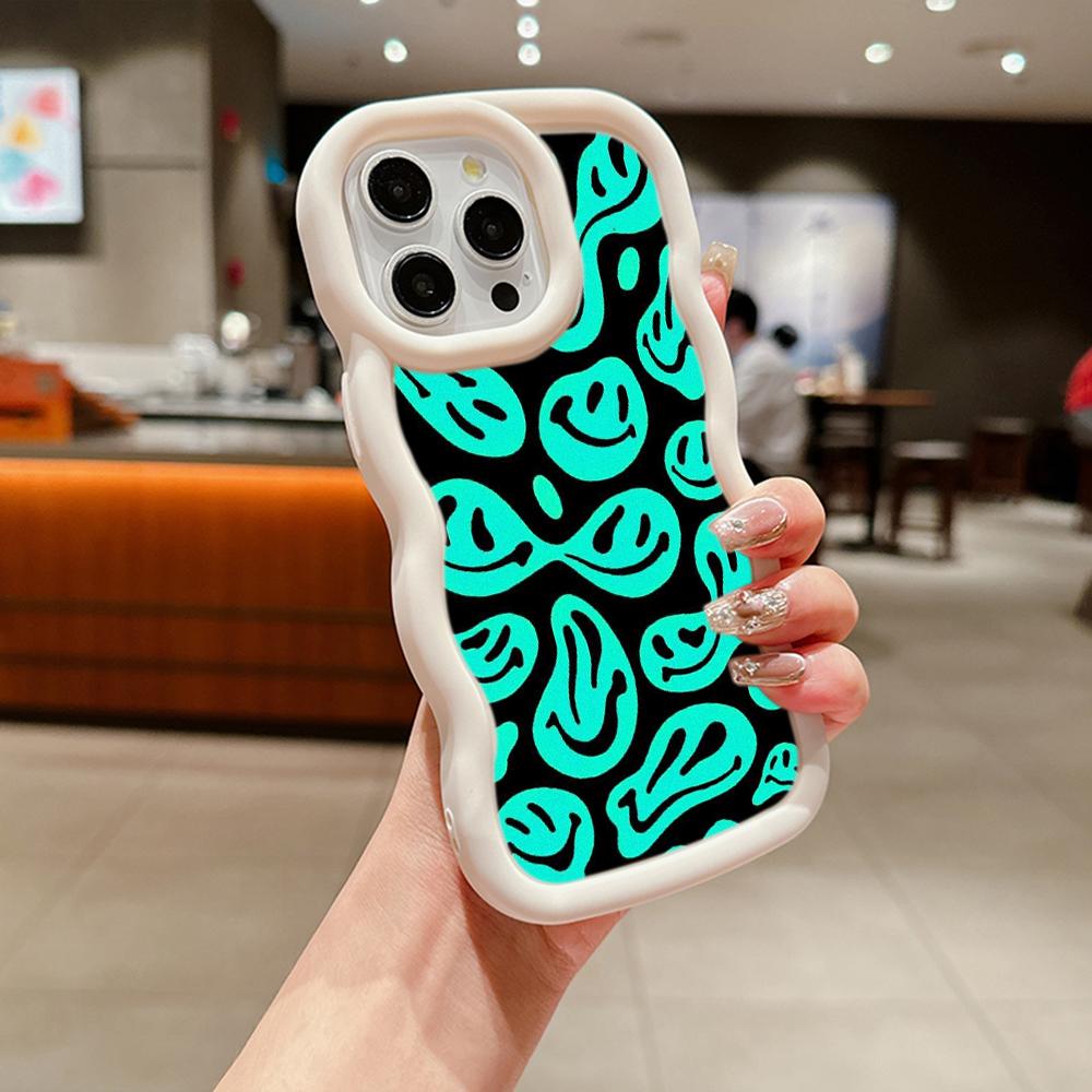 Ae88 Lovely Smiley Art Protective Phone Cases for Samsung S24 Plus S23 Ultra A14 A55 A06 Honor X9b Motorola OnePlus Big Wave TPU Back Cover